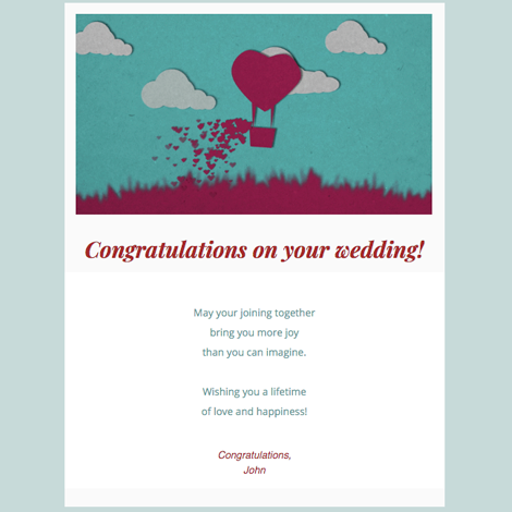 Congrats On Your Wedding eCard